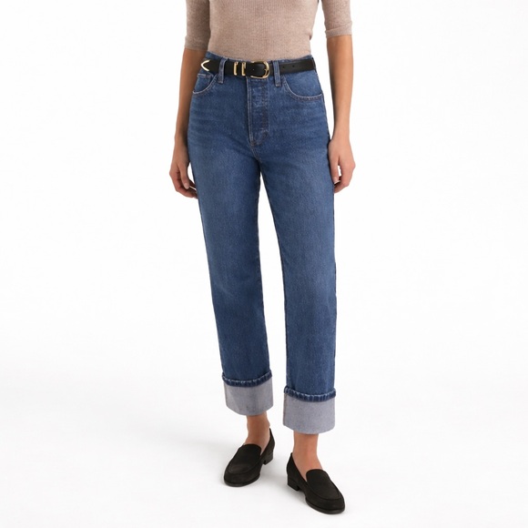 Favorite Daughter 28x28 Valentina Straight 0398 Jean Essex blue high rise leg